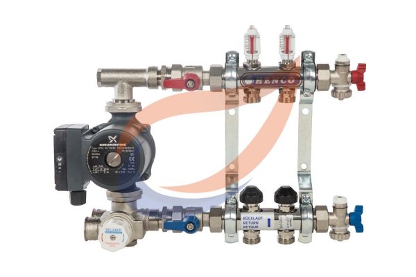 2-circuit manifold with pump & mixer pack