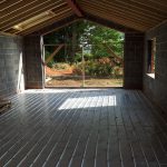 Installation of large one zone underfloor heating system