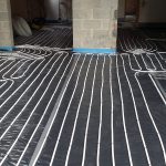 Installation of large multi zone underfloor heating system