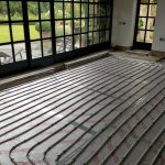 Installation of small one zone underfloor heating system