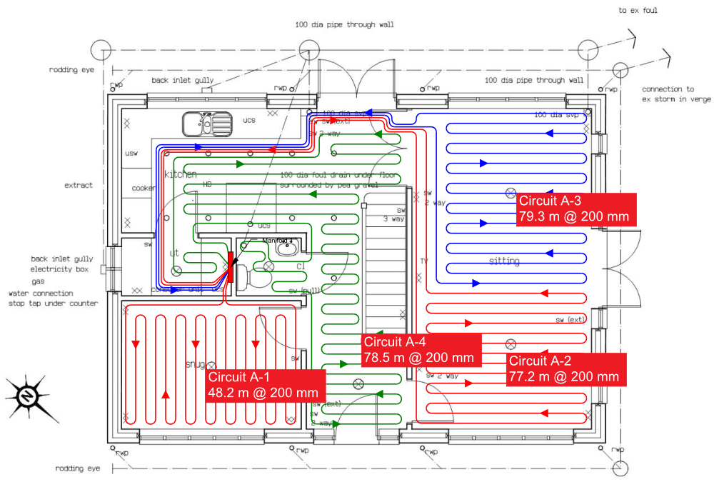 Underfloor Heating Pipe Layout